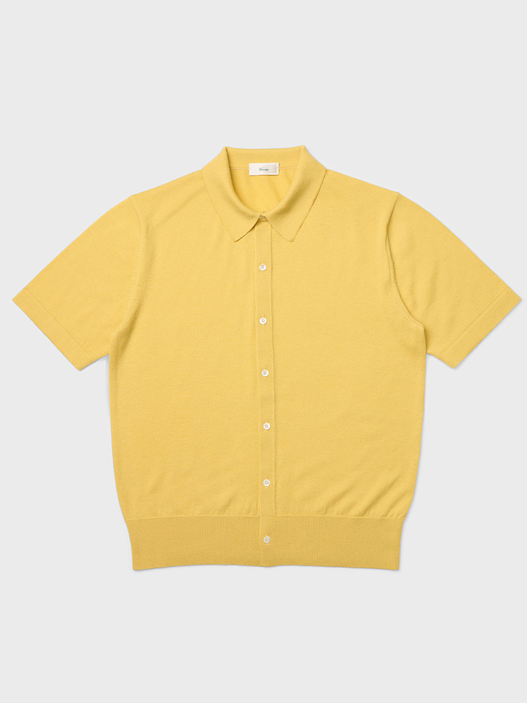 24SS Essentail Collar Cardigan YellowVERNO(베르노)